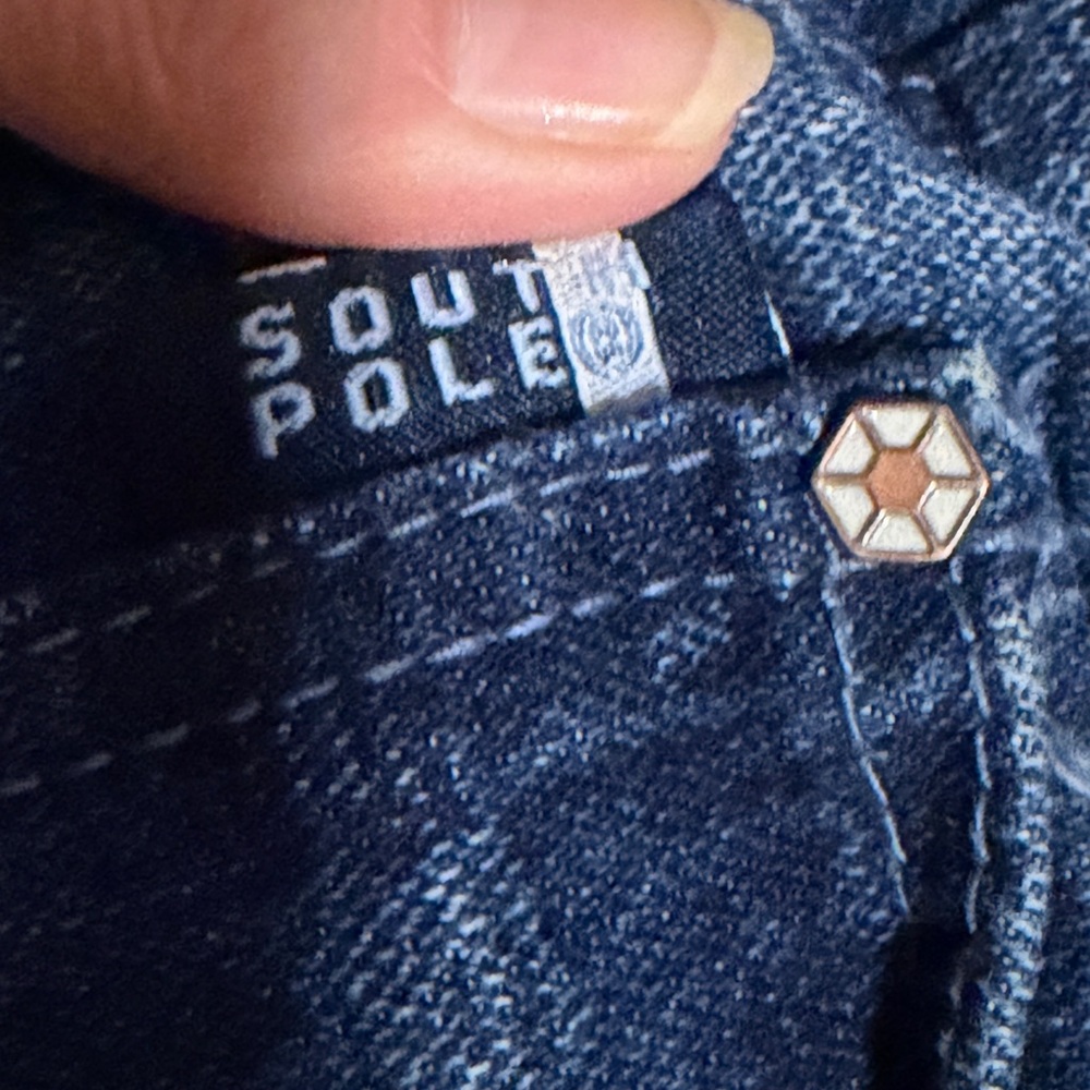 Y2K Baggy Southpole 40x30 Early 2000s Skater Embroidered Denim Skate Jeans - Picture 4 of 12